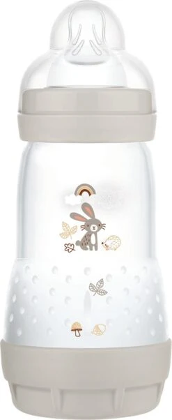MAM Babyfles Easy Start Anti-Colic Elements Grijs 260 Ml, 1 St