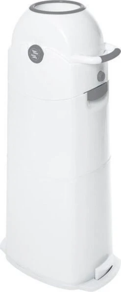 Luieremmer Large Zilver - Groot - Zonder Navulling - Geschikt Voor Pampers En Huggies - Stoma -Babyproducten Promotie Winkel 501x1200 1