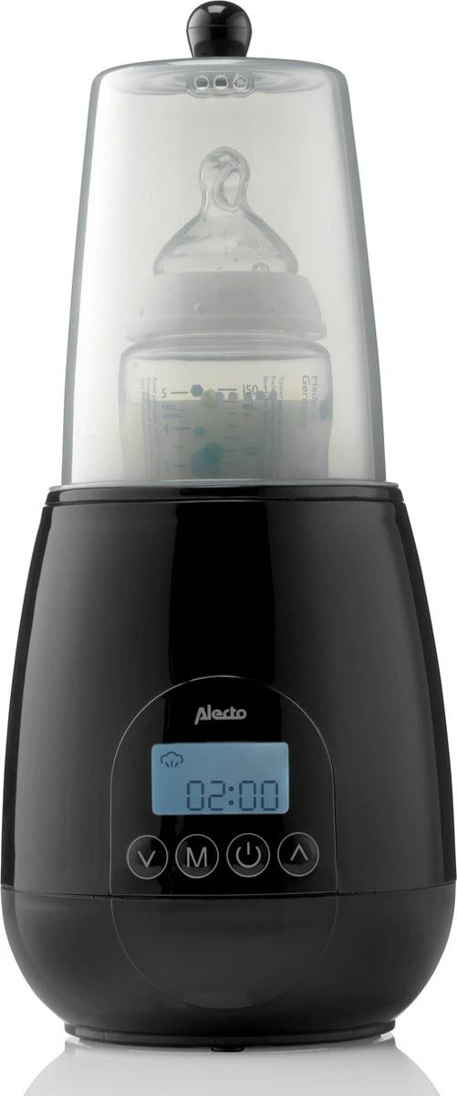 Alecto BW700BK - Snelle digitale Flessenwarmer 500W voor opwarmen, steriliseren en ontdooien - Inclusief stoomkap - Bediening via display - Zwart Alecto BW700BK - Snelle Digitale Flessenwarmer 500W Voor Opwarmen, Steriliseren En Ontdooien - Inclusief Stoomkap - Bediening Via Display - Zwart -Babyproducten Promotie Winkel 501x1200 4