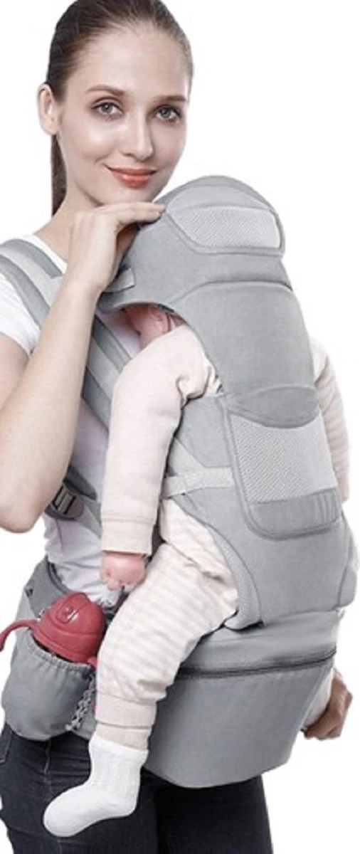 Ergonomische draagzak baby 15 in 1 - Draagdoek Tot 25 kg - Baby drager - Baby carrier - Multifunctioneel - Grijs Ergonomische Draagzak Baby 15 In 1 - Draagdoek Tot 25 Kg - Baby Drager - Baby Carrier - Multifunctioneel - Grijs -Babyproducten Promotie Winkel 506x1200 4