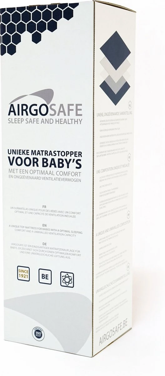 ABZ airgosafe topper - 60x120x3 cm - Wit ABZ Airgosafe Topper - 60x120x3 Cm - Wit -Babyproducten Promotie Winkel