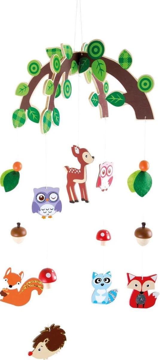 Houten mobiel - Dieren uit het bos Houten Mobiel - Dieren Uit Het Bos -Babyproducten Promotie Winkel 535x1200 2