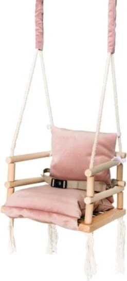 T.R. Goods Babyschommel Voor Binnen - 3-in-1 Roze Plafondhanger - Baby Swing Seat - Gemaakt Van Hout -Babyproducten Promotie Winkel 542x1200 2