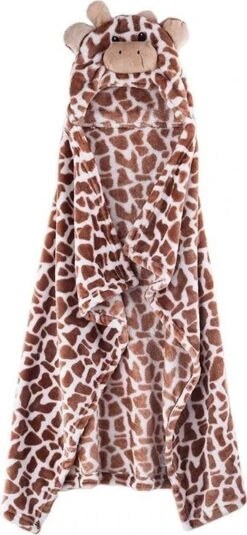 Merkloos Baby Badjas / Handdoek - Giraffe - Kraamcadeau - Teddystof -Babyproducten Promotie Winkel 554x1200