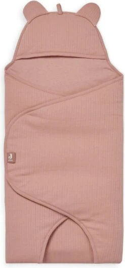 Jollein Wikkeldeken Basic Stripe - Rosewood -Babyproducten Promotie Winkel 558x1200 1