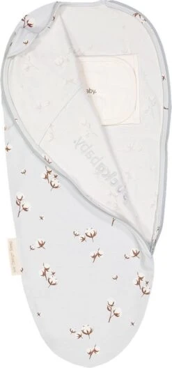 Puckababy Inbakerslaapzak Original Piep 0-3 Maanden - Cotton Flower -Babyproducten Promotie Winkel 561x1200 2