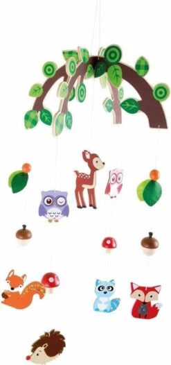 Houten Mobiel - Dieren Uit Het Bos 2 Houten Mobiel - Dieren Uit Het Bos -Babyproducten Promotie Winkel 563x1200