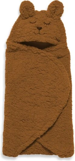 Jollein Wikkeldeken Bunny 100x105cm - Caramel -Babyproducten Promotie Winkel 565x1200