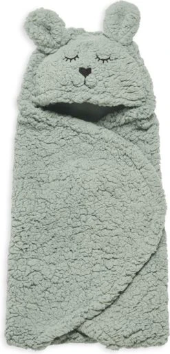 Jollein Wikkeldeken Bunny 100x105cm - Ash Green -Babyproducten Promotie Winkel 576x1200 1