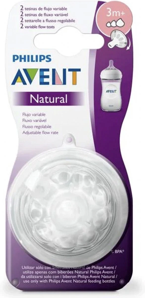 Philips Avent SCF045/27 Natural Speen - 3m+ - 2stuks Philips Avent SCF045/27 Natural Speen - 3m+ - 2stuks -Babyproducten Promotie Winkel 585x1200 2