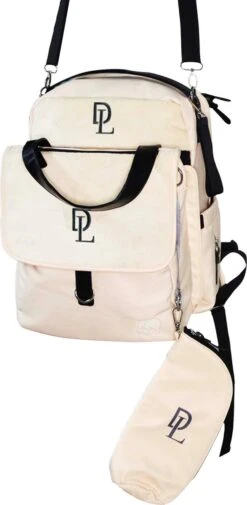 Deryan Luiertas Rugzak Met Verschoonmatje - Inclusief Flessenwarmhouder - Kinderwagenhaken En Isoleervak - Cream -Babyproducten Promotie Winkel 587x1200 1
