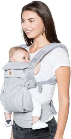 Ergobaby Omni 360 Cool Air Mesh Draagzak Baby - Pearl Grey -Babyproducten Promotie Winkel 611x1200 2