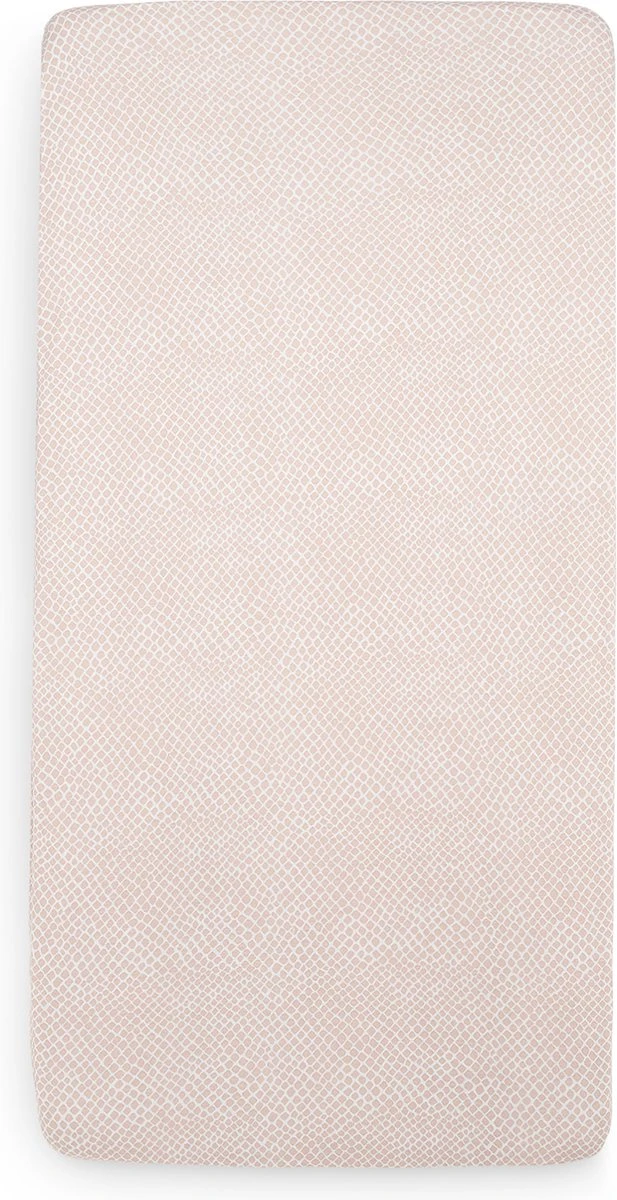 Jollein Baby Hoeslaken Ledikant Jersey 60x120cm Snake - Pale Pink Jollein Baby Hoeslaken Ledikant Jersey 60x120cm Snake - Pale Pink -Babyproducten Promotie Winkel