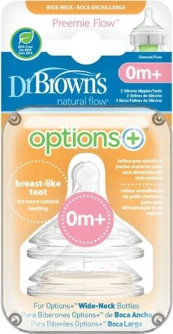 Dr. Brown's Options+ Anti-colic Speen Prematuur - Voor Brede Halsfles - 2 Stuks -Babyproducten Promotie Winkel 621x1200 6