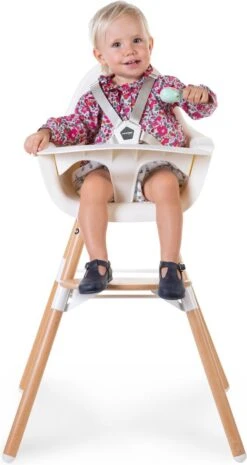Childhome Childwood Evolu 2 - Kinderstoel 2 In 1 Met Beugel - Naturel/Wit -Babyproducten Promotie Winkel 638x1200 5