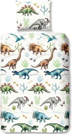 Good Morning Kids Dekbedovertrek Dino-Ledikant (100 X 135 Cm) -Babyproducten Promotie Winkel 648x1200 1