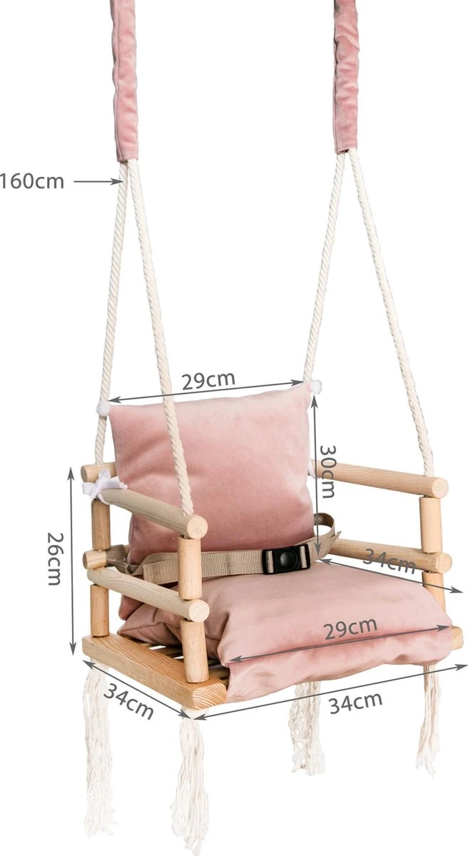 Babyschommel Babyzitje - Stof Hout - Babyschommel Binnen - kinderschommel - Schommel Baby Zitje - Schommelzitjes - Schommelstoel - Roze Merkloos Babyschommel Babyzitje - Stof Hout - Babyschommel Binnen - Kinderschommel - Schommel Baby Zitje - Schommelzitjes - Schommelstoel - Roze -Babyproducten Promotie Winkel 656x1200 5