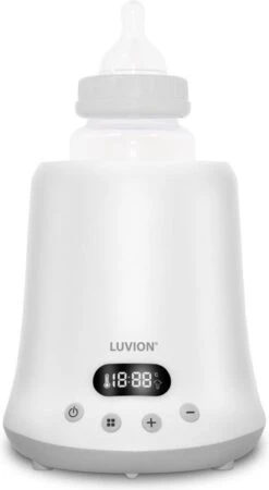 Luvion Eco Fast Deluxe 4 In 1 Flessenwarmer - Verwarmt Zeer Snel - Steriliseren Met Stoomkap - Warmhouden En Ontdooien -Babyproducten Promotie Winkel 659x1200