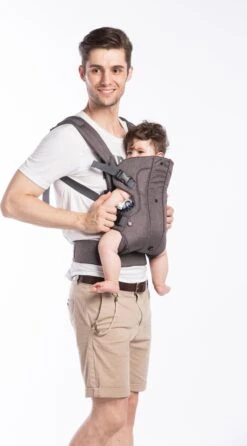 Fillikid Baby Draagzak 4 In 1 Ergonomisch - Buikdrager - Rugdrager - Multifunctioneel - Grijs -Babyproducten Promotie Winkel 664x1200 5