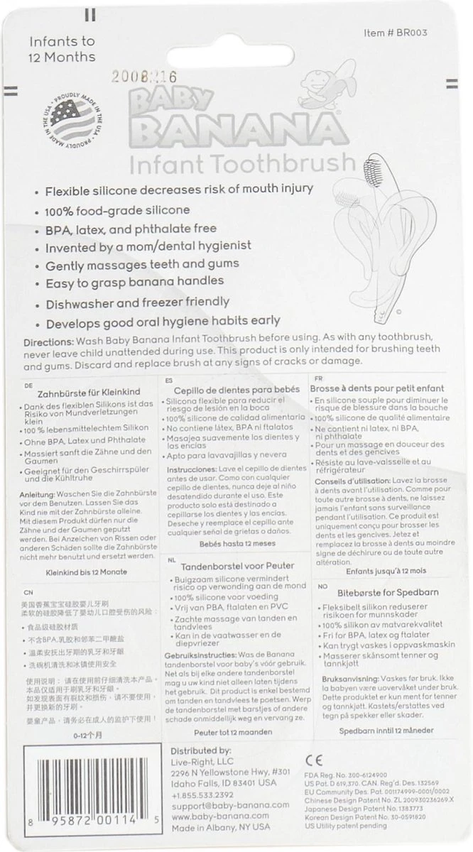 Baby banaan tandenborstel/bijtspeeltje – Geel - baby tandenborstel - bij doorkomende tandjes - tandvlees massage - babytandenborstel - peuter tandenborstel Baby Banaan Tandenborstel/bijtspeeltje – Geel - Baby Tandenborstel - Bij Doorkomende Tandjes - Tandvlees Massage - Babytandenborstel - Peuter Tandenborstel -Babyproducten Promotie Winkel