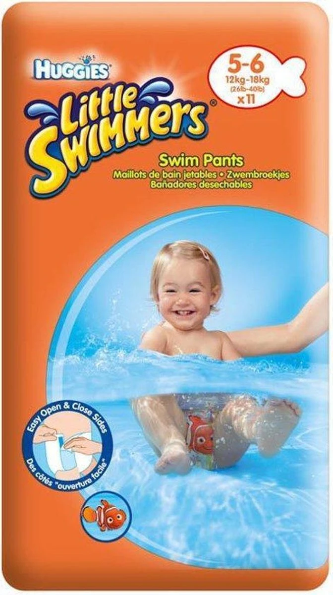 Huggies® Little Swimmers® 5-6 10 stuks Huggies® Little Swimmers® 5-6 10 Stuks -Babyproducten Promotie Winkel
