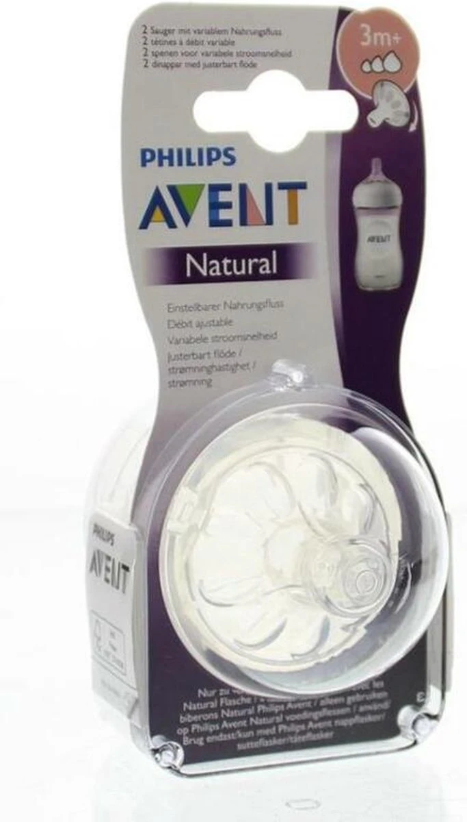 Philips Avent SCF045/27 Natural Speen - 3m+ - 2stuks Philips Avent SCF045/27 Natural Speen - 3m+ - 2stuks -Babyproducten Promotie Winkel 683x1200 1