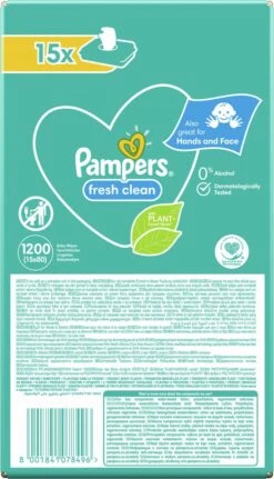 Pampers® Pampers - Fresh Clean - Billendoekjes - 3600 Doekjes - 45 X 80 -Babyproducten Promotie Winkel 688x1200