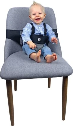 Dooky Travel Chair Black Grey Melange