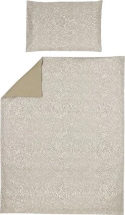 Meyco - Dekbedovertrek Ledikant - Cheetah/Uni - Taupe - 100x135cm