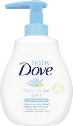 Dove - Baby (Head To Toe Wash Rich Moisture ) Body (Head To Toe Wash Rich Moisture ) Baby (Head To Toe Wash Rich Moisture ) - 200ml -Babyproducten Promotie Winkel 698x1200 1