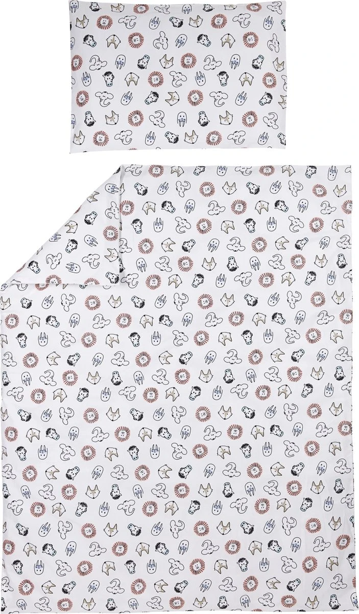 Meyco Animal dekbedovertrek ledikant - 100x135 cm Meyco Animal Dekbedovertrek Ledikant - 100x135 Cm -Babyproducten Promotie Winkel 703x1200 2