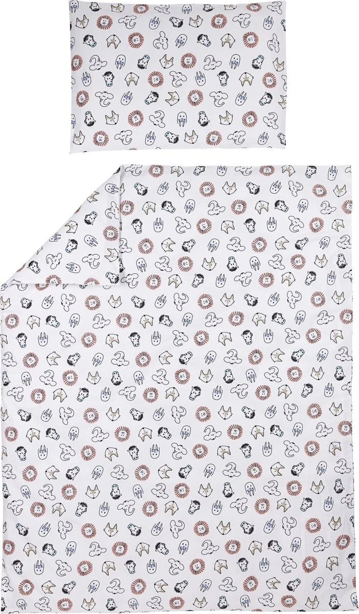 Meyco Animal dekbedovertrek peuter - 120x150 cm Meyco Animal Dekbedovertrek Peuter - 120x150 Cm -Babyproducten Promotie Winkel 703x1200 3