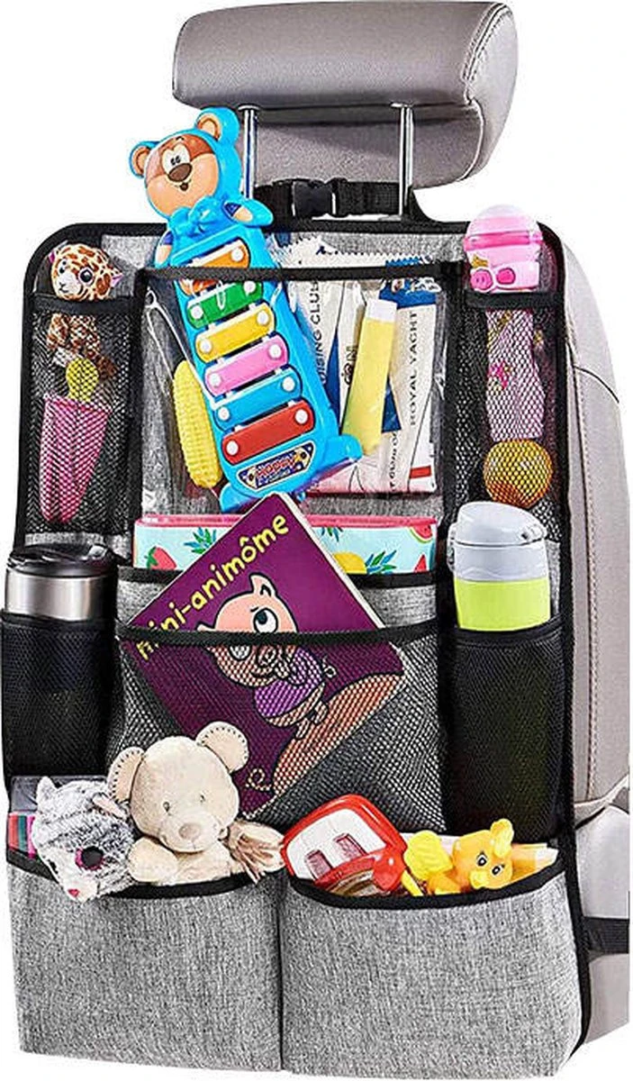 Vannons - Autostoel Organizer - Auto Organizer voor Kinderen - Met iPadhouder - Grijs Vannons - Autostoel Organizer - Auto Organizer Voor Kinderen - Met IPadhouder - Grijs -Babyproducten Promotie Winkel 703x1200 7