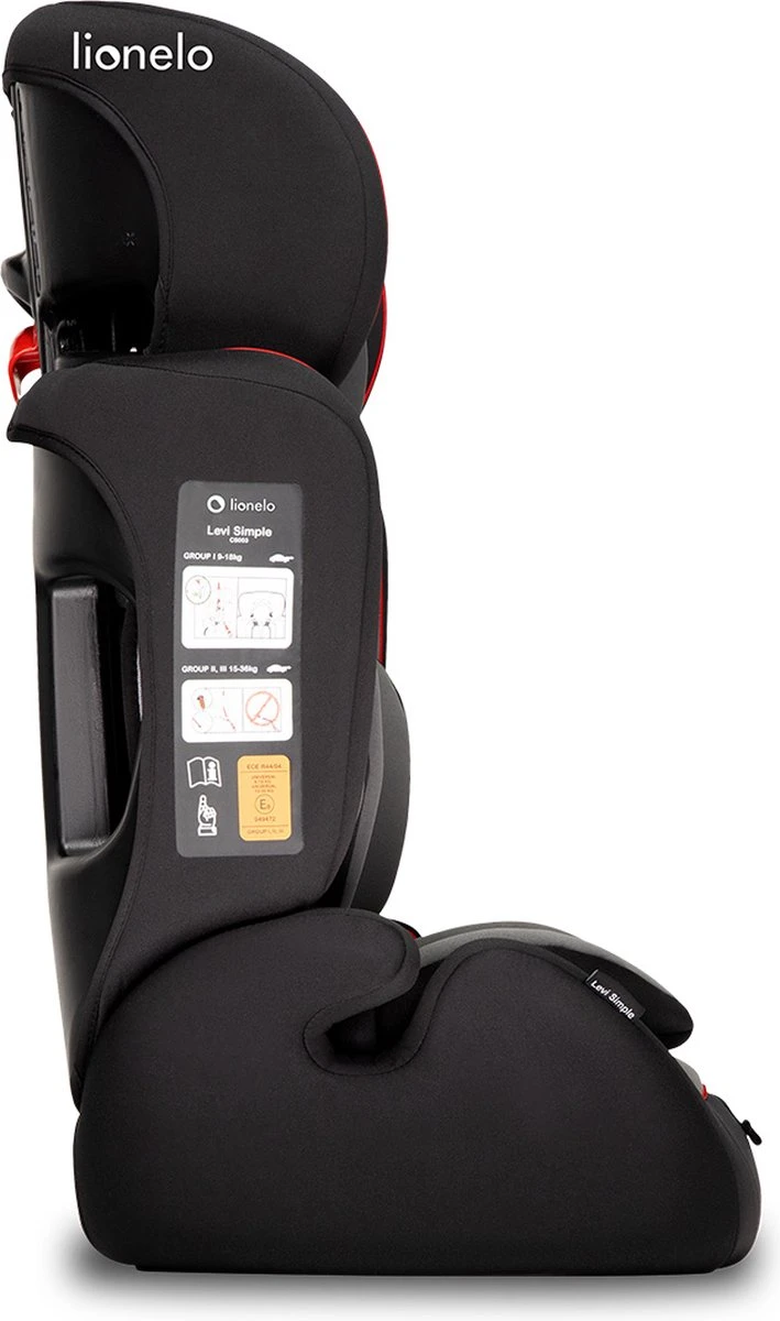 Lionelo Levi Simple - Autostoeltje - 5-punts gordel - wasbare Dri-Seat - tot 36kg Lionelo Levi Simple - Autostoeltje - 5-punts Gordel - Wasbare Dri-Seat - Tot 36kg -Babyproducten Promotie Winkel 709x1200 3