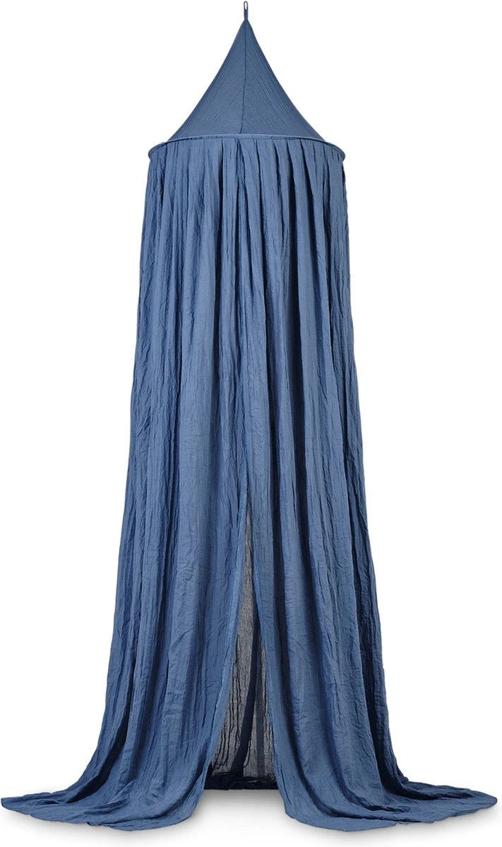 Jollein Baby Klamboe Vintage 245cm - Jeans Blue Jollein Baby Klamboe Vintage 245cm - Jeans Blue -Babyproducten Promotie Winkel 711x1200 5