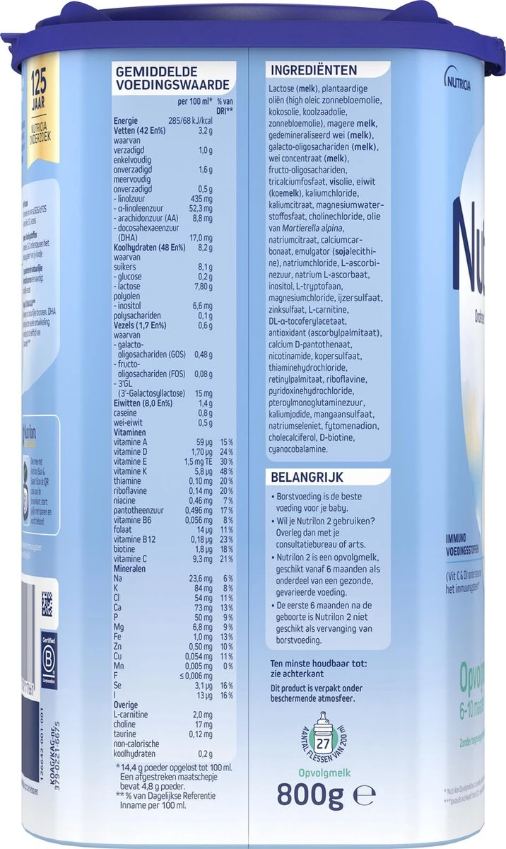 Nutrilon 2 Opvolgmelk – Flesvoeding Vanaf 6 Maanden – 800g Nutrilon 2 Opvolgmelk – Flesvoeding Vanaf 6 Maanden – 800g -Babyproducten Promotie Winkel 716x1200 5