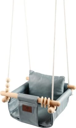 Baby / Kinder Schommel Voor Binnen Of Buiten! - Luxe Baby Swing Blauw - Schommelstoel Inclusief Zachte Kussens En Bevestigingsmaterialen 5 Baby / Kinder Schommel Voor Binnen Of Buiten! - Luxe Baby Swing Blauw - Schommelstoel Inclusief Zachte Kussens En Bevestigingsmaterialen -Babyproducten Promotie Winkel 717x1200 5