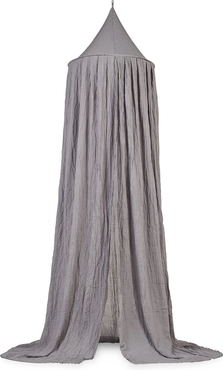 Jollein Baby Klamboe Vintage 245cm - Storm Grey Jollein Baby Klamboe Vintage 245cm - Storm Grey -Babyproducten Promotie Winkel 723x1200 1