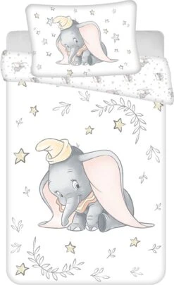 Disney Dumbo BABY Dekbedovertrek, Stars - 100 X 135 Cm - Katoen