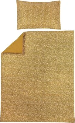 Meyco Cheetah/Uni Dekbedovertrek Ledikant - Honey Gold - 100x135cm