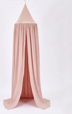 IL BAMBINI - Katoenen Klamboe Voor Babykamer - Hemeltje Voor Babybedje -Decoratie Kinderkamer - Roze