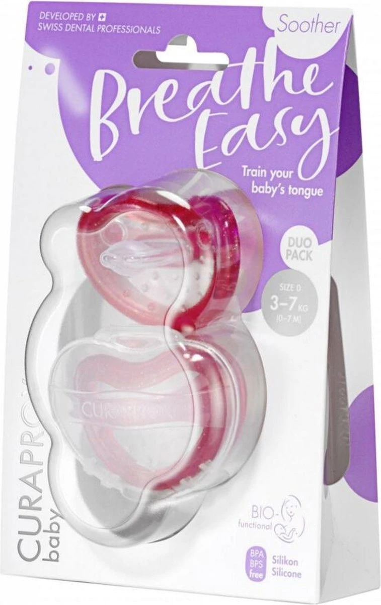 Curaprox Fopspeen - Speen - Maat 0 - Kleur: roze Curaprox Fopspeen - Speen - Maat 0 - Kleur: Roze -Babyproducten Promotie Winkel
