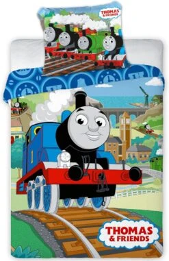 Thomas De Trein Baby Dekbedovertrek Railway - 100 X 135 Cm - Katoen