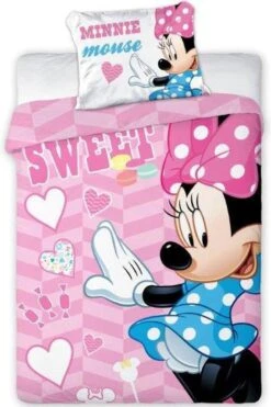Baby Dekbedovertrekje Ledikant Dinsey's Minnie Mouse 100 X 135 Cm