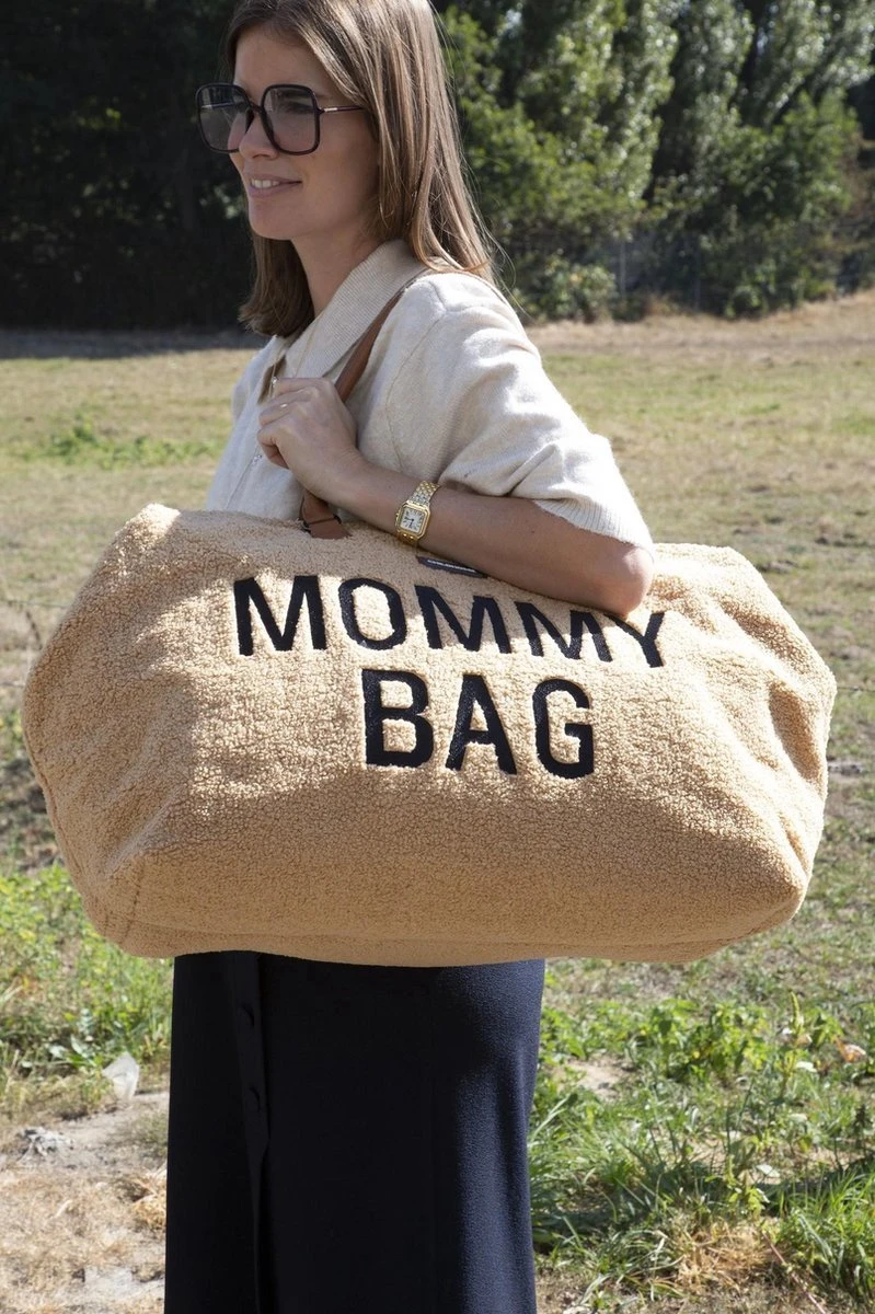 Mommy Bag Groot - Teddy - Beige Childhome Mommy Bag Groot - Teddy - Beige -Babyproducten Promotie Winkel 799x1200 109