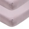 Meyco Jersey Hoeslaken Ledikant - 2-pack - Lilac - 60x120cm