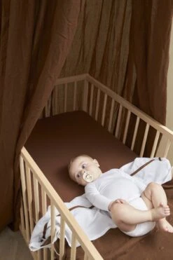 Meyco Jersey Hoeslaken Wieg - 2-pack - Chocolate - 40x80/90cm -Babyproducten Promotie Winkel 800x1200 126