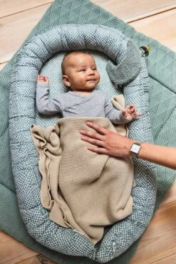 Jollein Baby Deken Wieg 75x100cm Basic Knit - Caramel -Babyproducten Promotie Winkel 800x1200 139
