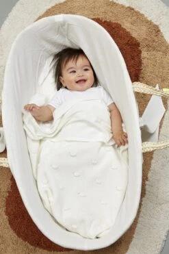 Meyco Knots Wiegdeken - 75x100 Cm - Offwhite -Babyproducten Promotie Winkel 800x1200 145