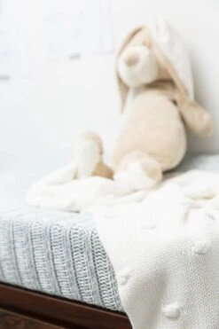 Meyco Knots Wiegdeken - 75x100 Cm - Offwhite -Babyproducten Promotie Winkel 800x1200 146